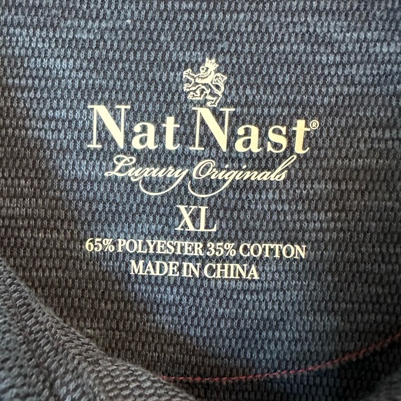 ⭐️ NAT NAST Luxury Men’s XL Polo Knit Shirt - Picture 4 of 8